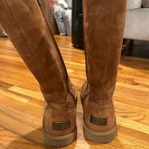 Chesnut Ugg tall boots with zipper